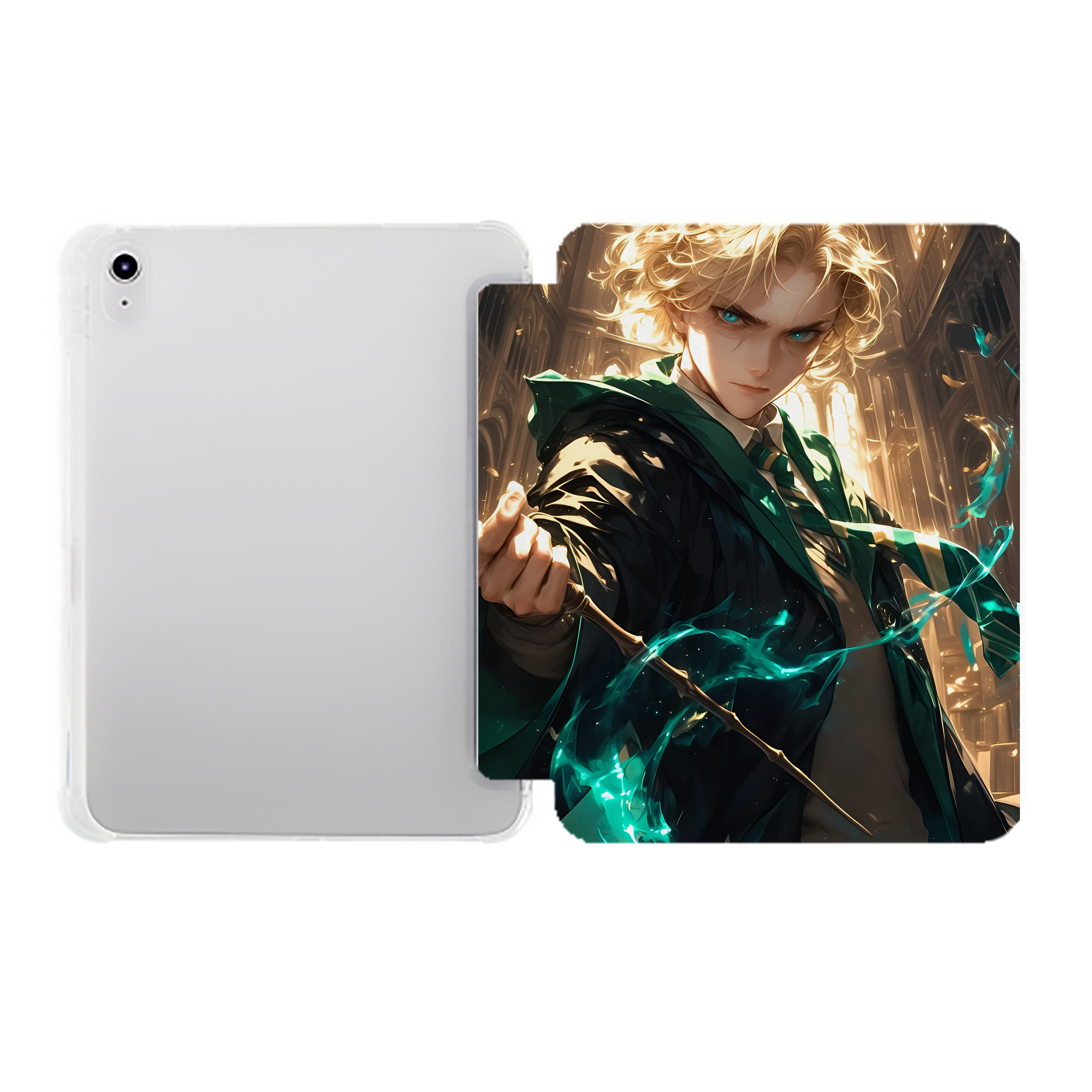 （画像用） Harry Potter ハリー・ポッターシリーズ IPad ケース ペン収納付き 三つ折りスタンド PUレザー×シリコン 対応機種9.5/10.5/10.9インチ
